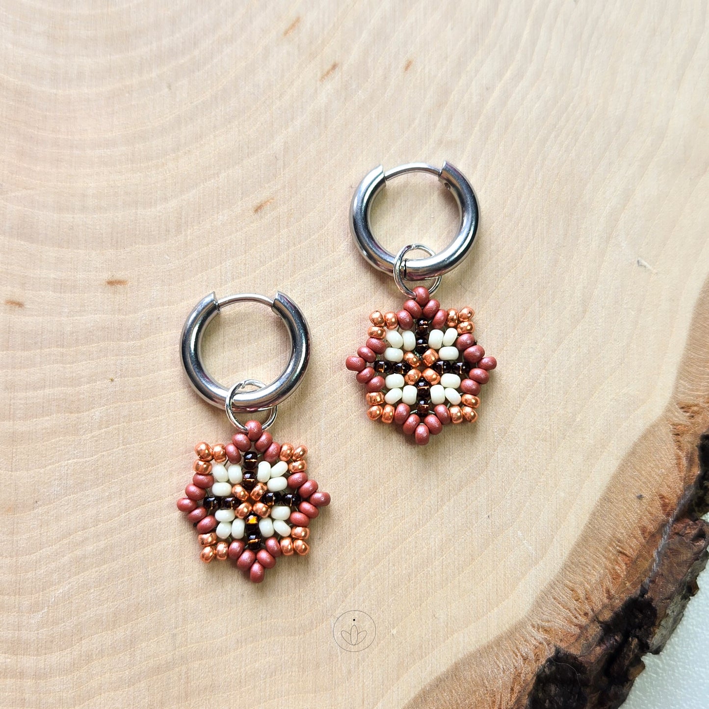 Silver Tota Hoops