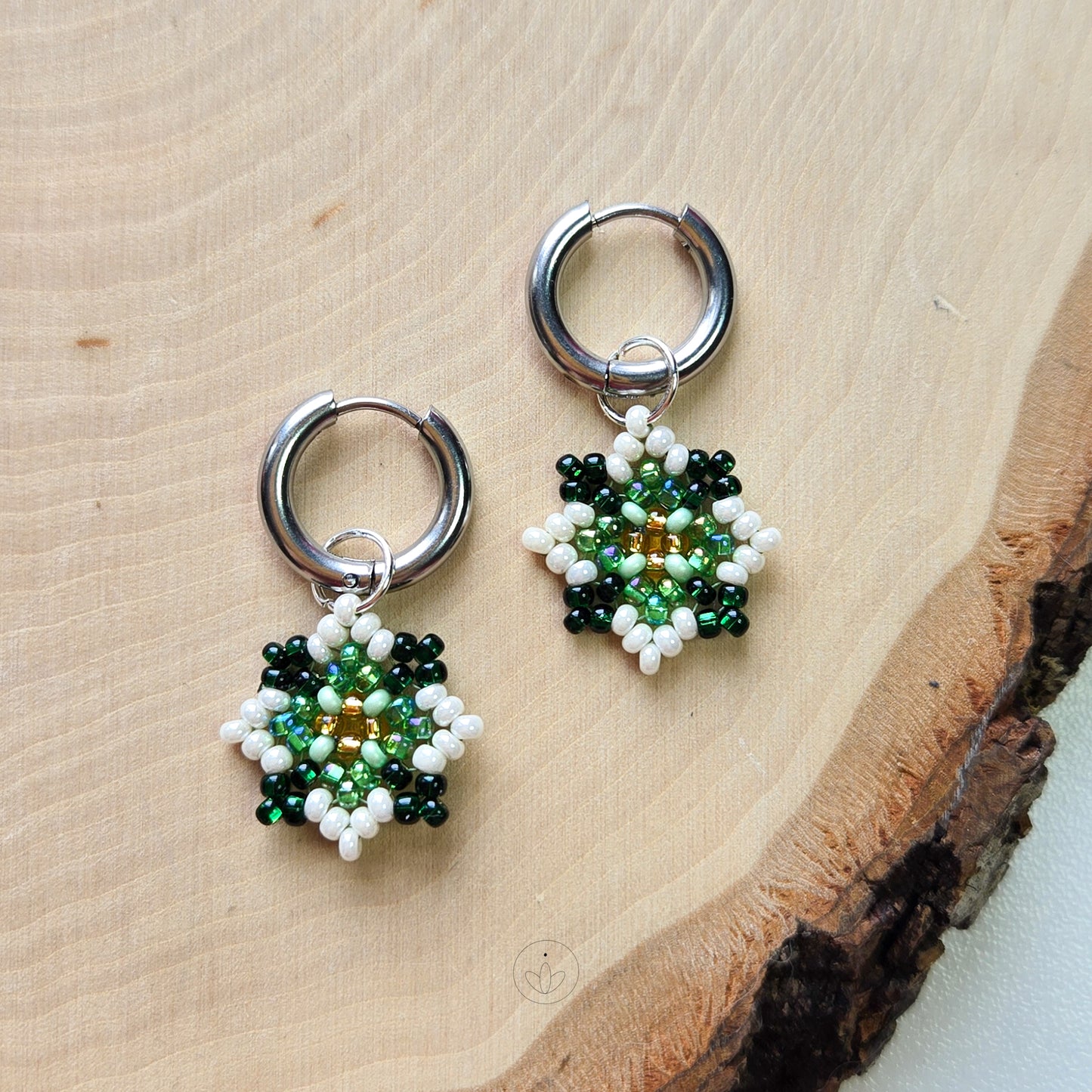 Silver Tota Hoops