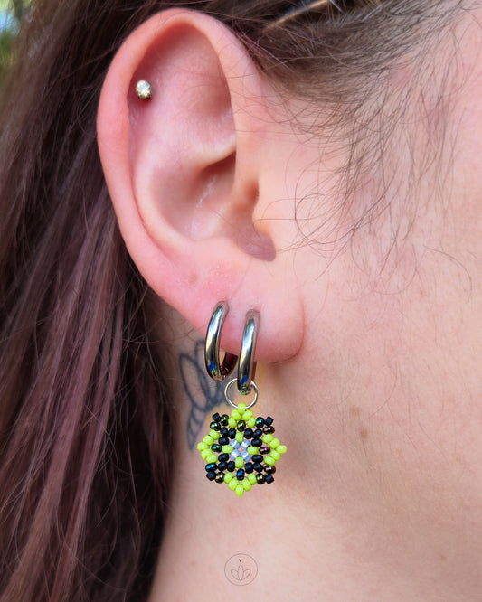 Silver Tota Hoops